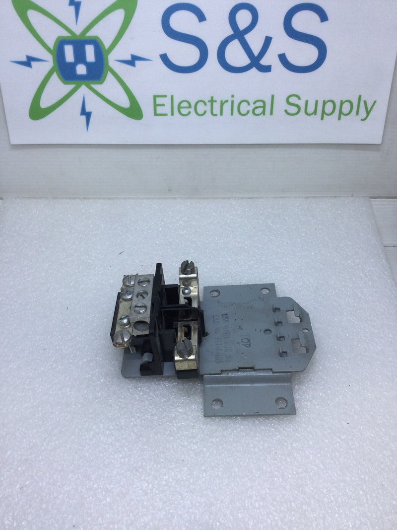 FPE Federal Pacific 102-4S 50 Amp 120/240 VAC 1 Phase 2-3 Wire Guts Only 4.5" X 5"
