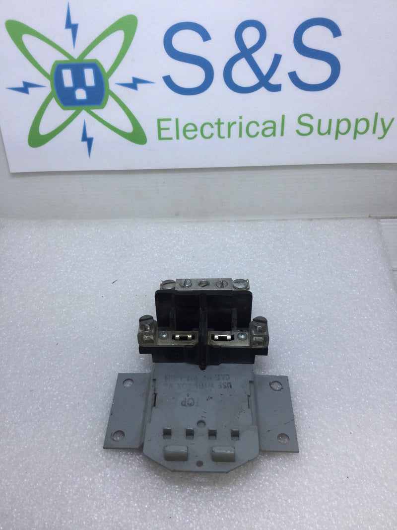 FPE Federal Pacific 102-4S 50 Amp 120/240 VAC 1 Phase 2-3 Wire Guts Only 4.5" X 5"
