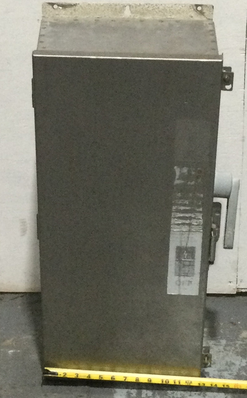 Siemens/ITE 3 Phase 50A 480/600VAC Vacu-Break Enclosed Safety Switch Type 1 Stainless Steel Enclosure 12.5" X 31"