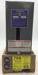 Square D QO2-4L70S 70 Amp 2 Space/4 Circuit Indoor NEMA 1 Circuit Breaker Load Center