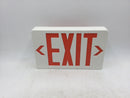 Evenlite Telesis TLXEMRUW Exit Sign 120/277 VAC 2 Watts Universal Mounting Battery Backup