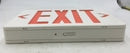 Evenlite Telesis TLXEMRUW Exit Sign 120/277 VAC 2 Watts Universal Mounting Battery Backup