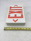 Evenlite Telesis TLXEMRUW Exit Sign 120/277 VAC 2 Watts Universal Mounting Battery Backup