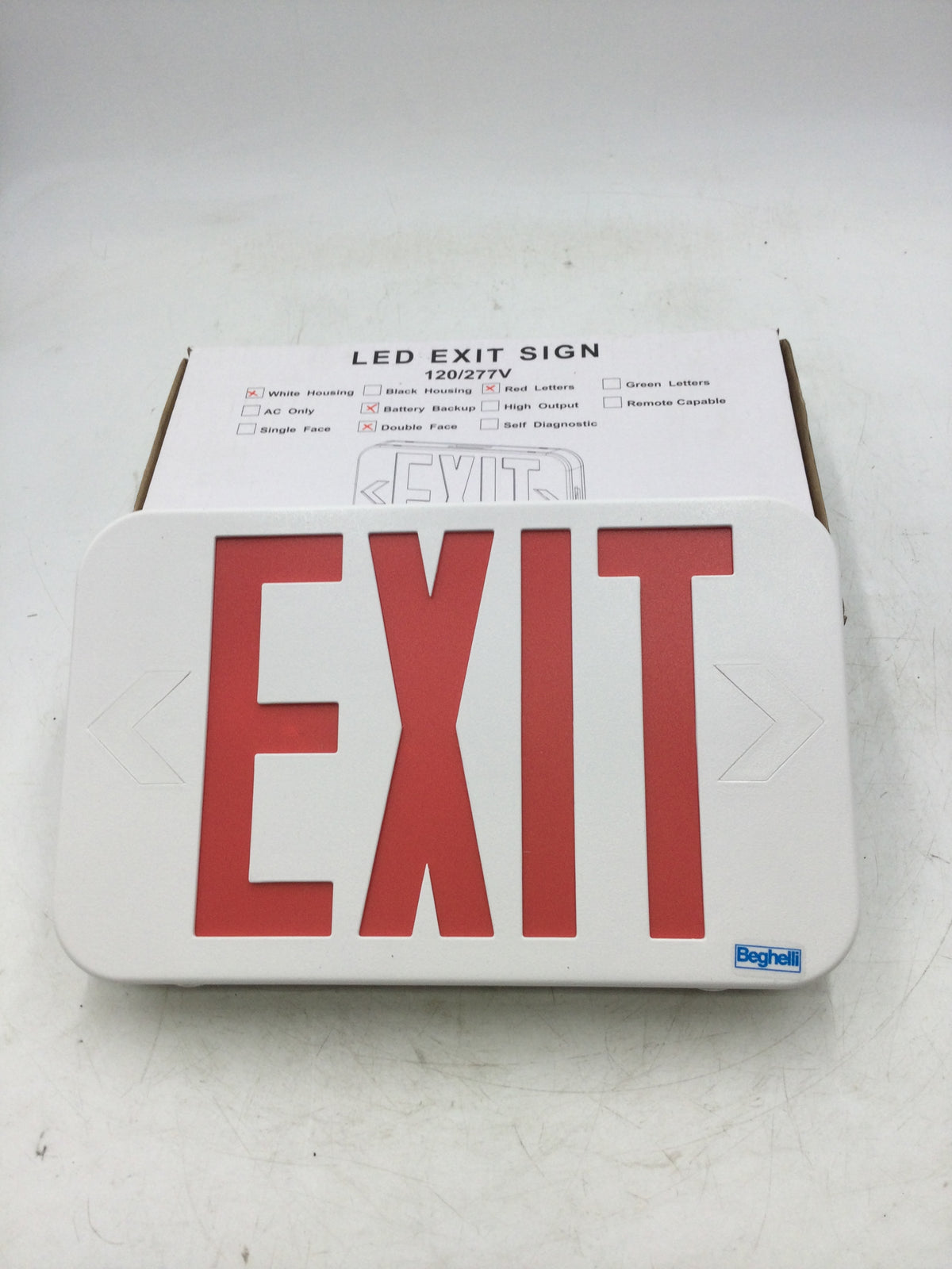アルミニウム LED EXIT サイン Thin Die-Cast Aluminum LED Exit Sign – Low Profile, UL 924