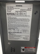 Siemens GF222NA 60 Amp Single Phase 240 VAC Fusible Indoor Safety Switch 6"X10"
