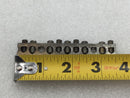 11 Position 4-14 AWG Grounding Bar - 3 1/2" x 1/2"