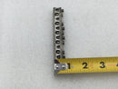 11 Position 4-14 AWG Grounding Bar - 3 1/2" x 1/2"