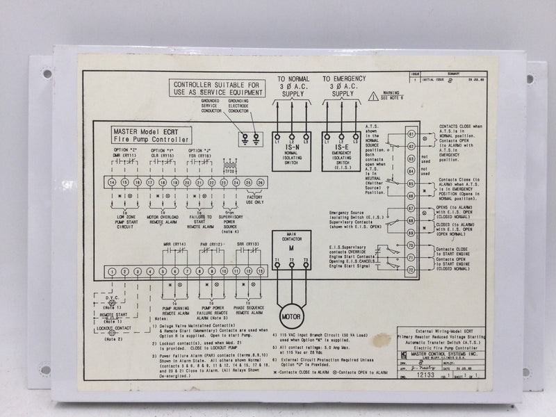 Master Control Systems Filler Plate 9" x 14 1/8"