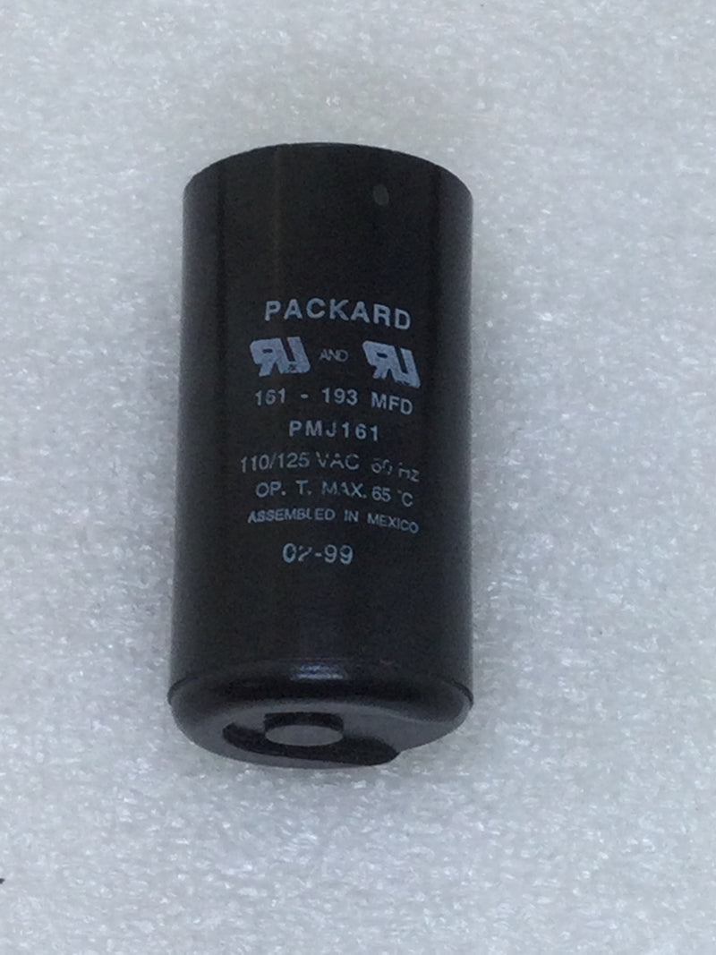 Packard PMJ161 161-193uf 110/125 VAC 50/60 Hz Capacitor