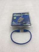Leviton AG500-1L Blue Cat 5E 1 Foot Ethernet LAN Booted Patch Cord Network Cable
