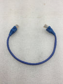 Leviton AG500-1L Blue Cat 5E 1 Foot Ethernet LAN Booted Patch Cord Network Cable