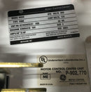 GE 8000 GEH-4961 3 Phase 480 VAC 12" MCC Bucket 15 HP with On-Off Handle & Reset