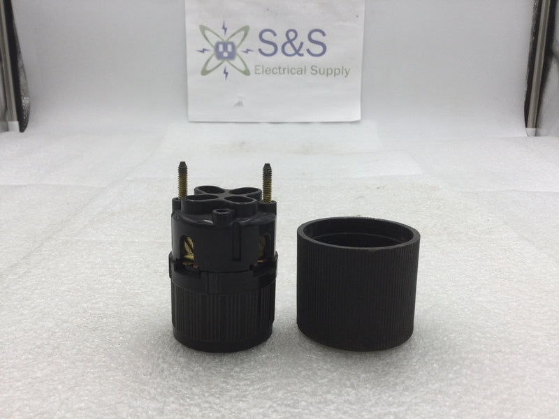 Hubbell 4 Wire Twist-Lock/Turn & Pull 30 Amp 250 VAC Female Plug