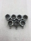 Lot of 7 1/2" Mixed Brands Die-Cast Set Screw EMT Connector
