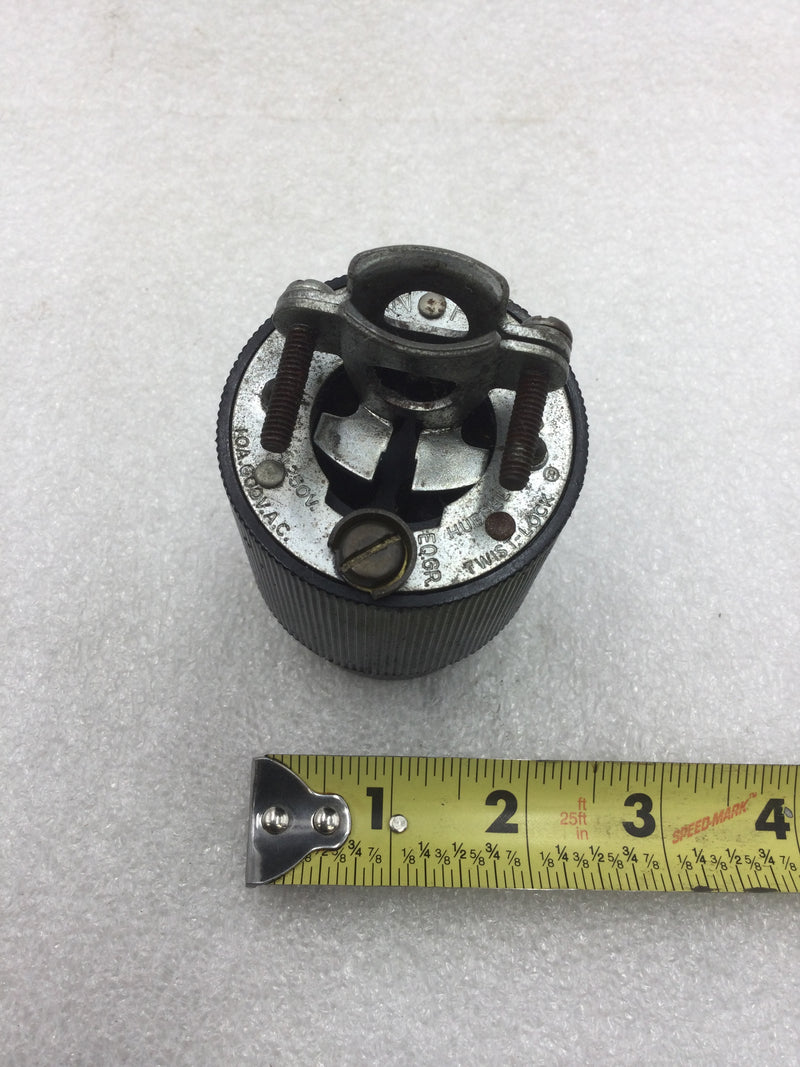 Hubbell 4 Wire Twist-Lock/Turn & Pull 10 Amp 250 VAC Female Plug