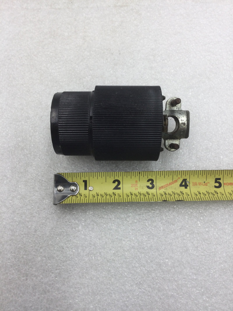 Hubbell 4 Wire Twist-Lock/Turn & Pull 10 Amp 250 VAC Female Plug