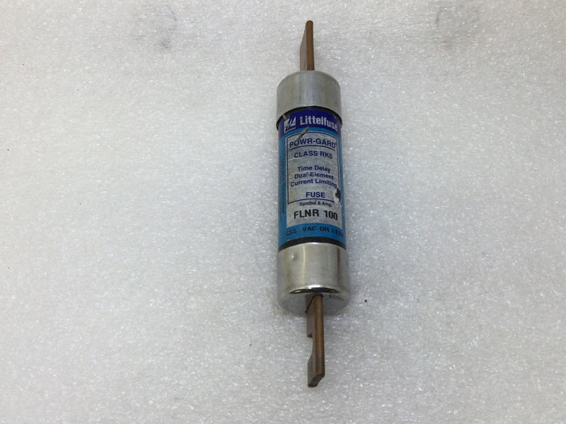Littelfuse Powr-Gard FLNR100 100 Amp 250VAC Class RK-5 Time Delay Dual Element Current Limiting Fuse
