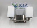 Progress Lighting P300369-009 Cowan 14" 2 Light Bathroom Vanity Light in Nickel
