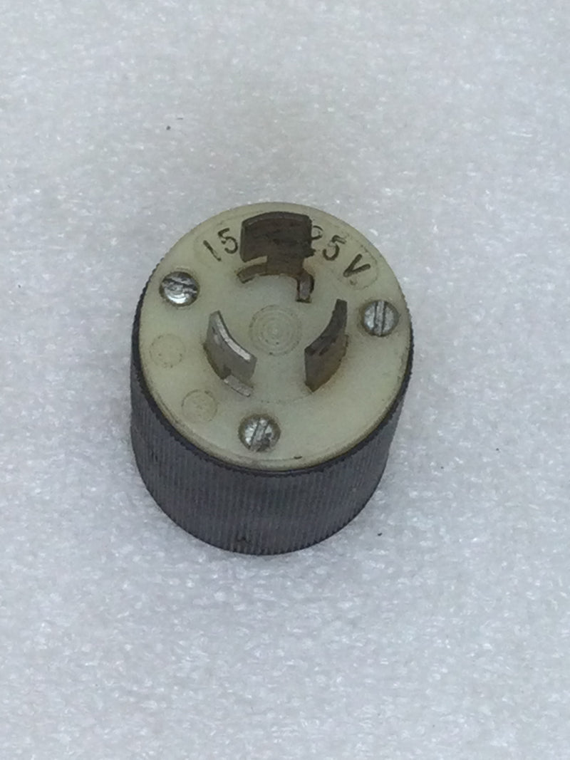 Hubbell 15 Amp 125 VAC Twist Lock Single Pole 3-Wire Male Plug
