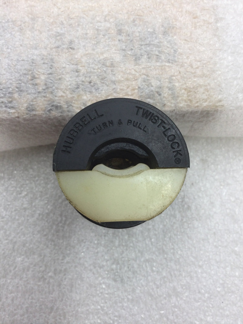 Hubbell 15 Amp 125 VAC Twist Lock Single Pole 3-Wire Male Plug