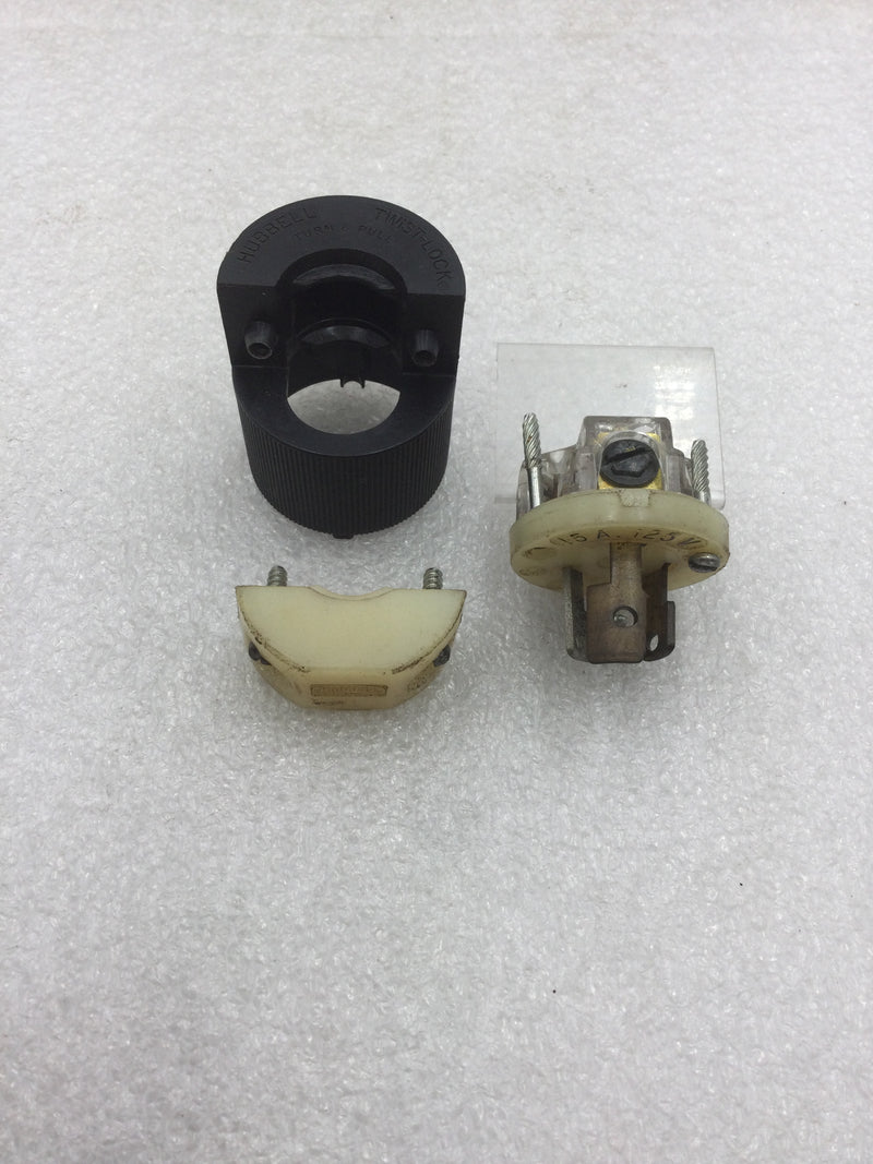 Hubbell 15 Amp 125 VAC Twist Lock Single Pole 3-Wire Male Plug