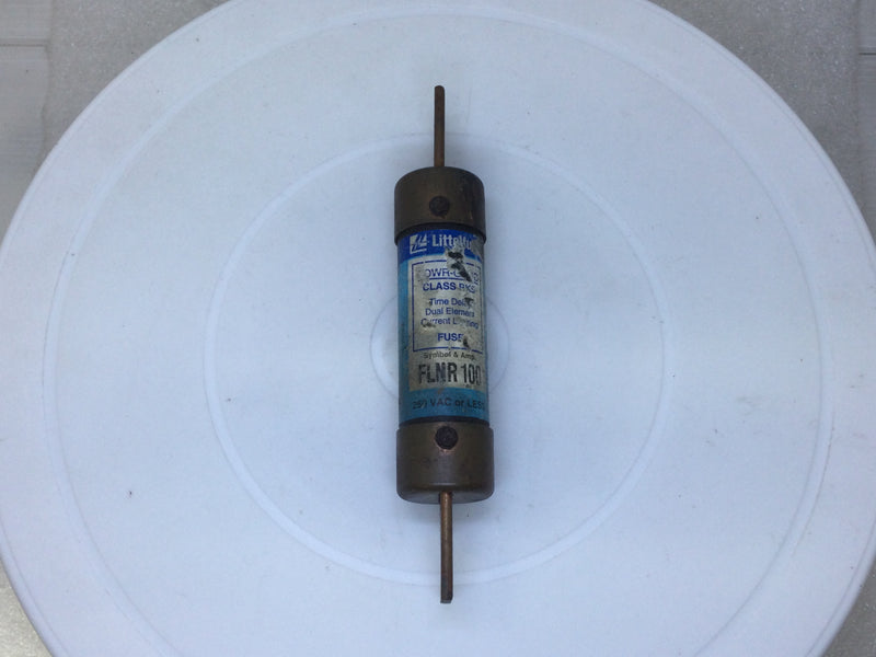 Littelfuse Powr-Gard FLNR100 100 Amp 250VAC Class RK-5 Time Delay Dual Element Current Limiting Fuse