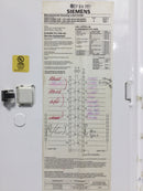 Siemens BMW1632MB1200F 200A 16 Space 240V Panel Door w/Main 28 1/8" x 15 1/2"