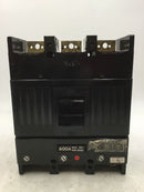 General Electric TJK636F000 600 Amp 3 Pole 600V Circuit Breaker w/ 600 Amp Trip