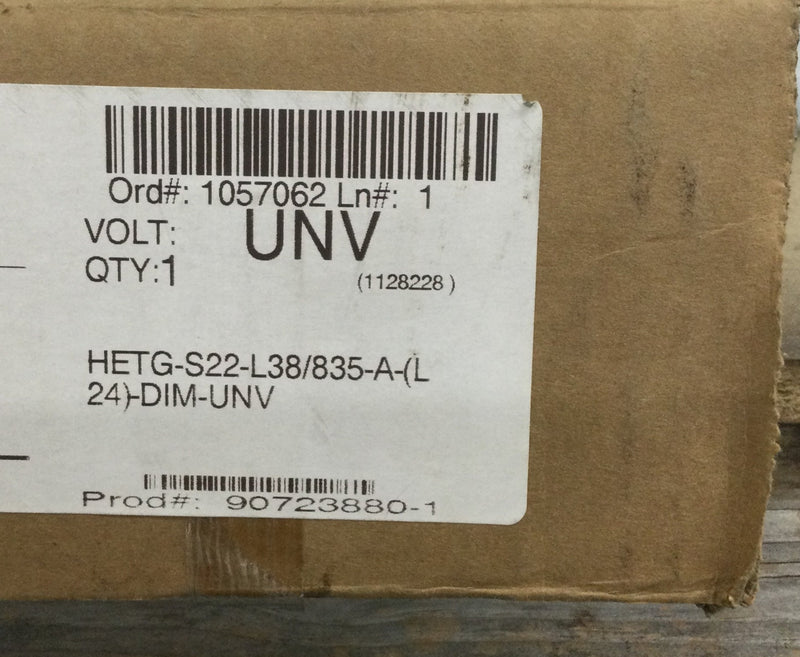 HE Williams HETG-S22-L38/835-A-(L24)-DIM-UNV 2' X ' LED High Efficiency Dimmable Troffer Light