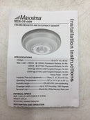 Maxxima MEW-OS100W Ceiling Mount 360 Degree PIR Occupancy Sensor 120-277 VAC