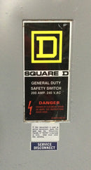 Square D DU324 Disconnect Switch General Duty 200 Amp 240v 3 Phase Type 1 Non-Fused 29" X 15"
