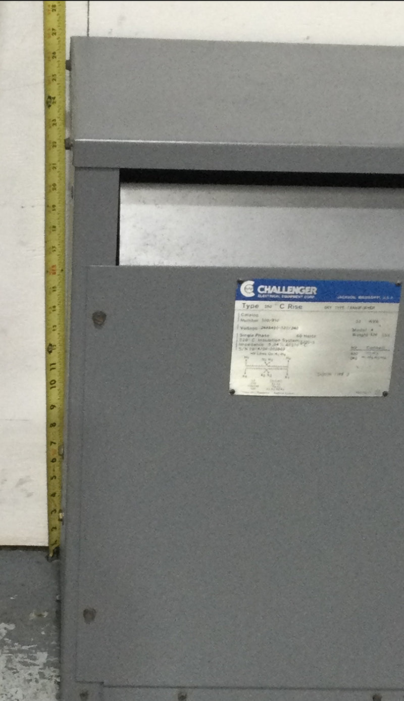 Challenger Electric 108-310 10KVA Dry Type Transformer 240/480 Primary 120/240 Secondary 18" X 27"