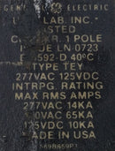 GE TEY130 30 Amp 1 Pole 277V Bolt-On Circuit Breaker - Cosmetic Flaw