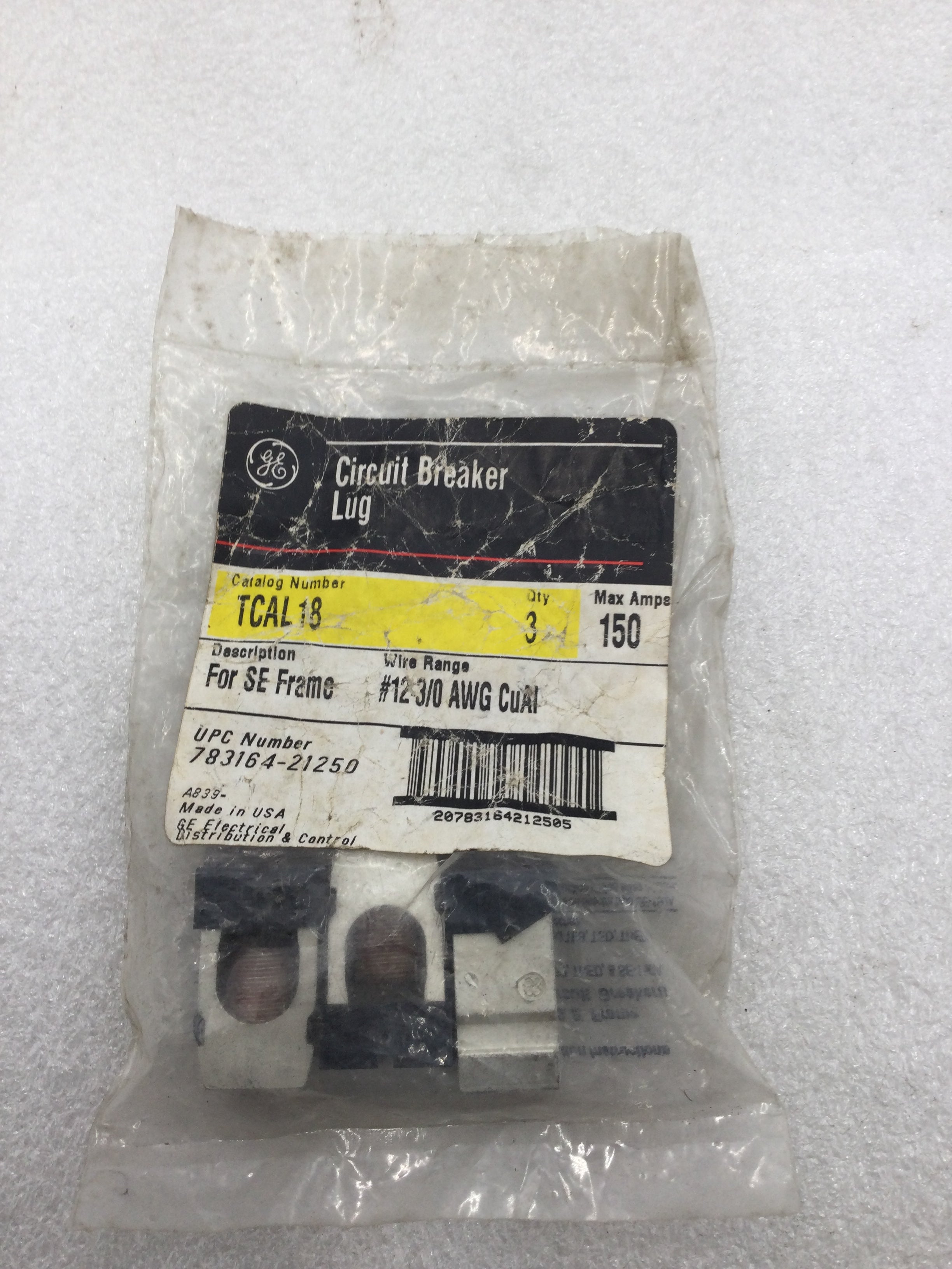 General Electric TCAL18 #12-3/0 AWG Circuit Breaker Lug for SE Frame