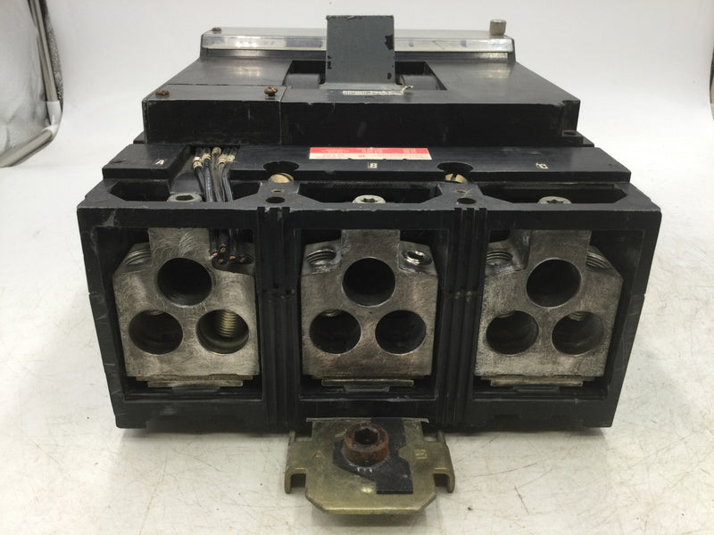 Square D ME4-300 3 Pole 300 Amp 600Vac Ground Fault Trip Indicator Circuit Breaker