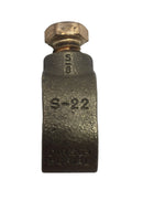 S-22 Direct Burial 5/8" Bronze Ground Rod Clamp for 2-10 AWG Wire/Cable
