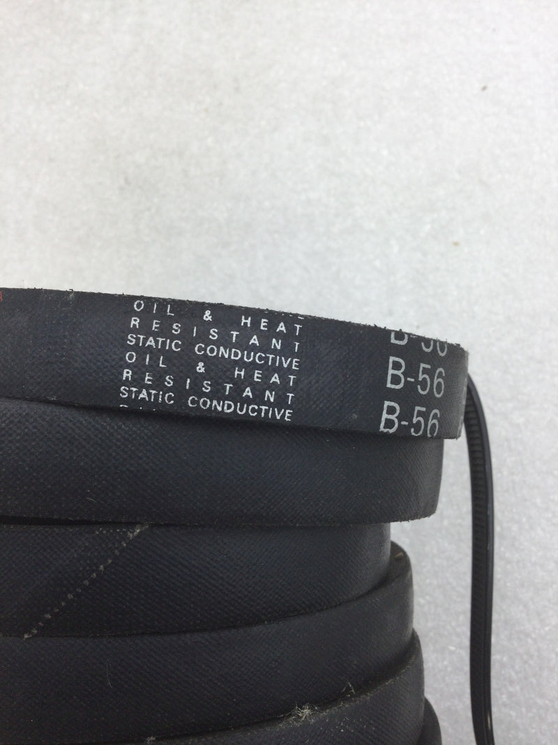 Lot of 4 Dayton 6X876G B56 Premium V Belt 59" Outside Length