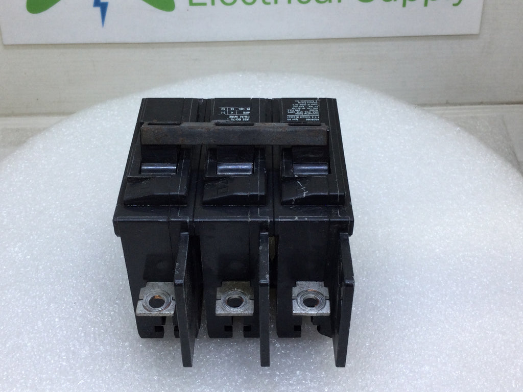 Siemens BQ3B080 80-Amp 3-Pole 240V Circuit Breaker – 10KAIC Lug In/Out