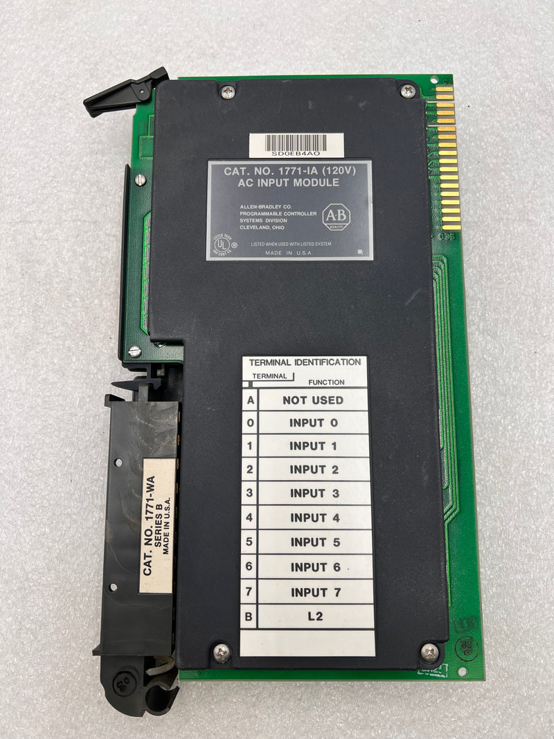 Allen-Bradley 1771-IA 120v AC Input Module For Use With PLC Processors