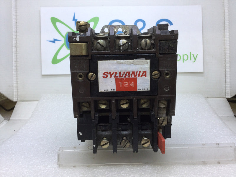 Sylvania T13U030 27 Amp Contactor 600VAC TB159-1 120 VAC Coil Rated Up To 10 HP