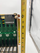 Allen Bradley 960152-01 pc board slot rack with chassis 1771-A4B