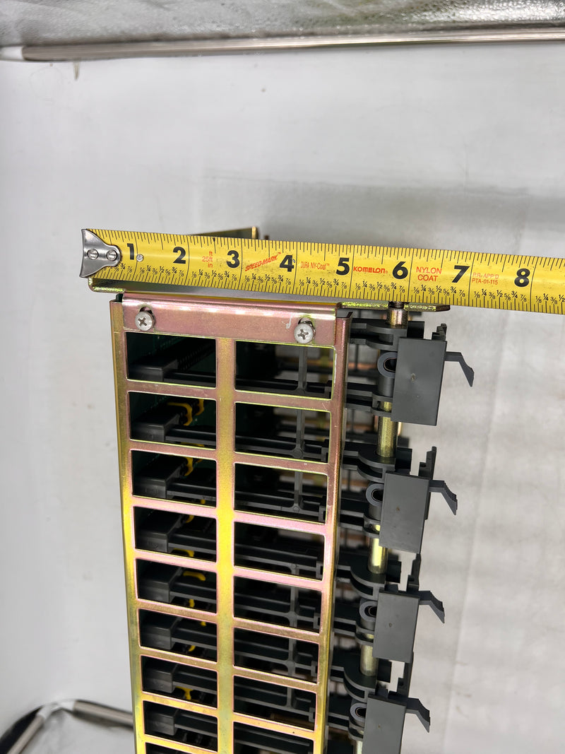Allen Bradley 960152-01 pc board slot rack with chassis 1771-A4B