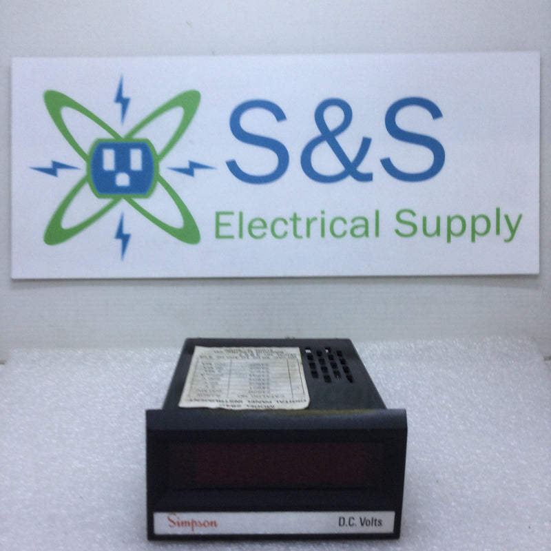 Simpson 24801 Model 2840 Digital Panel Instrument 2V 120V 50/400HZ