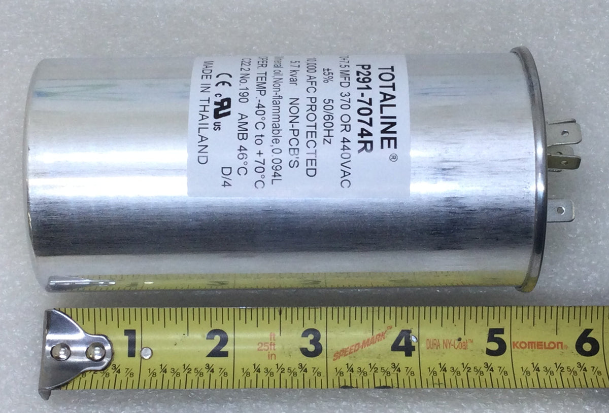 Totaline P291-7074R 70+7.5MFD +/-5% 370/440V 50/60Hz 70c/-40c Capacito