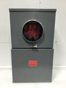 Square D RC12L200C 200 Amp 12 Space 120/240V 1 Phase Outdoor Ringless Enclosure