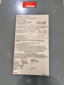 Westinghouse HUN363 100 Amp 600V 3 Phase Fused Indoor Disconnect