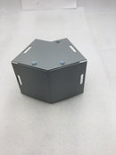 Hubbell/Wiegmann L040445G 45 Degree Elbow for 4"X4" Lay-In Duct Raceway in Gray