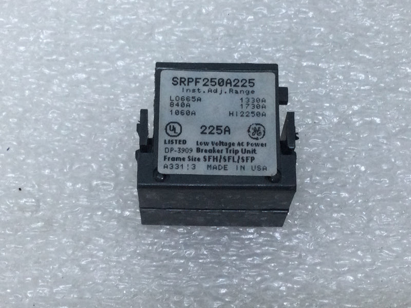 GE General Electric SRPF250A225 225A Trip Plug