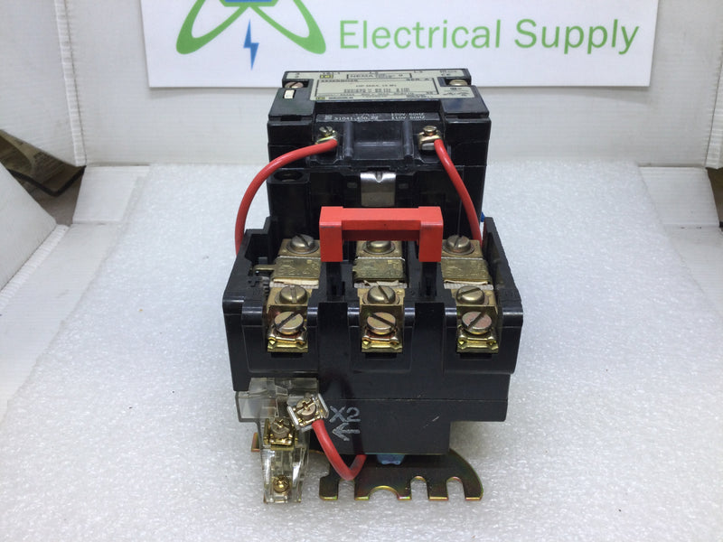 Square D 8536SBO2S Motor Starter NEMA 600V Max 50/60Hz Size 0 Series A