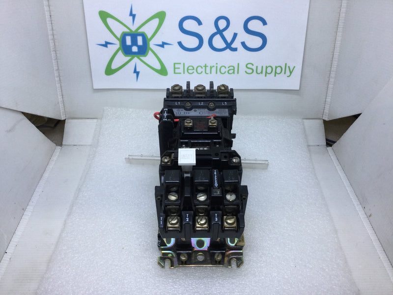 Allen-Bradley 509-B0D Motor Starter 27 Amp Max continuous 600V Max 1-Pole 1-Phase
